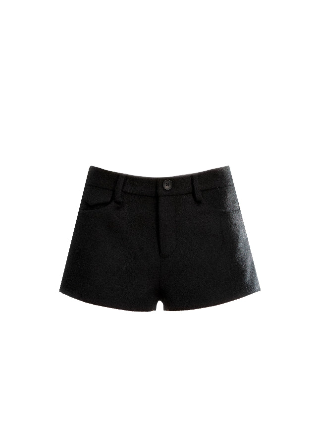 Fragileheart tweed shorts, A-line slacks, luxury Korean fashion, elegant winter outfit, quiet luxury womenswear, pastel noir aesthetic, ivory tailored shorts, minimalist feminine style, K-fashion 2025, modern classic outfit, chic Korean shorts, autumn winter fashion, refined tweed bottoms, sophisticated women’s wear
