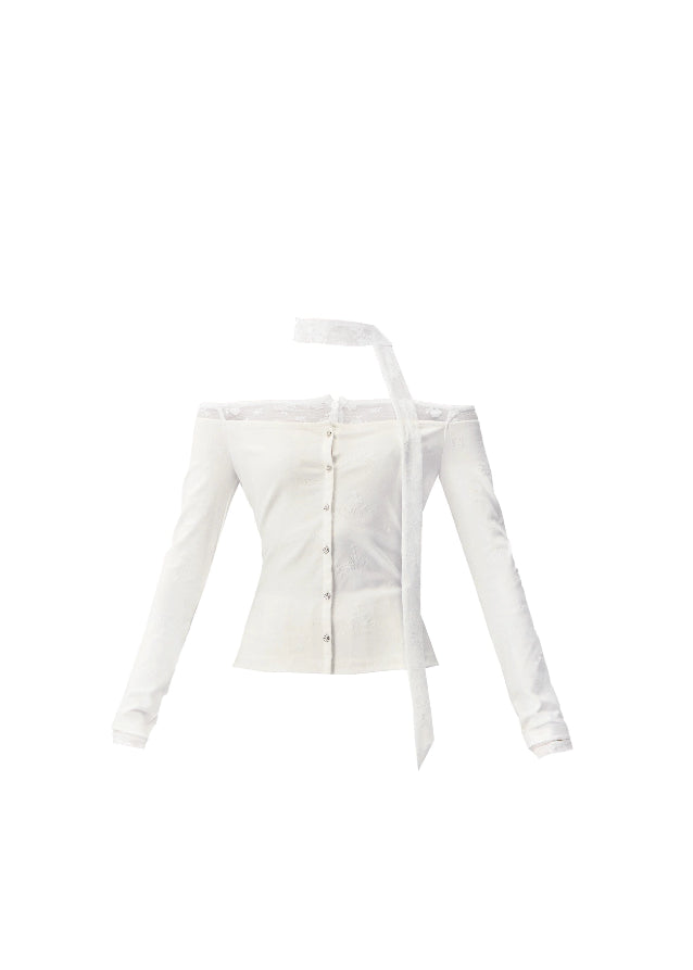 Ethereal and composed, the White Moonlight Sonata Set embodies Fragileheart’s quiet-luxury vision. The off-shoulder lace top and embroidered skirt whisper of moonlit evenings and polished confidence. Soft satin sheen meets delicate tailoring, creating a timeless silhouette that speaks of grace without needing attention.