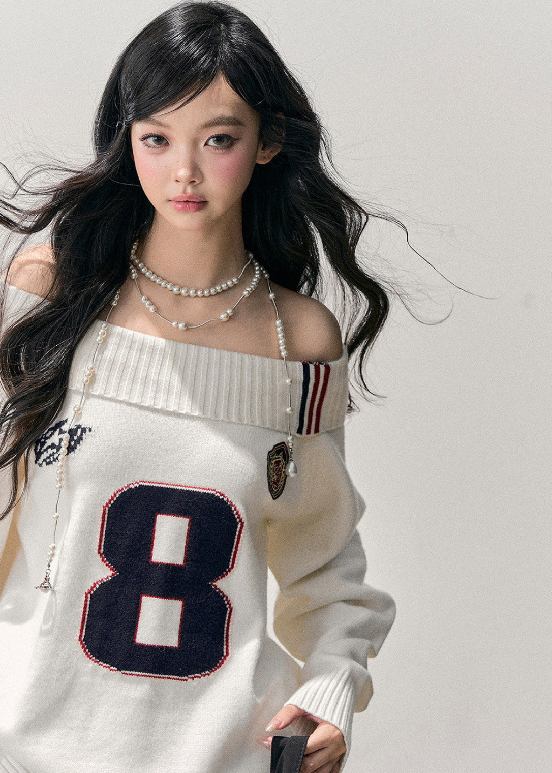 one shoulder knit sweater, korean style sweater women, american college sweater, varsity knit top, winter knit sweater women, off shoulder sweater top, soft feminine knit, korean fashion winter top, casual winter sweater, slim fit knit sweater, cozy knit top women, aomalm sweater, y2k college sweater, winter layering knit, trendy women sweater