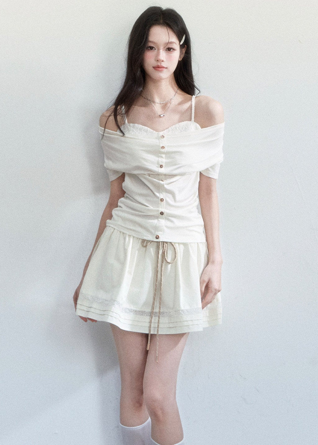 casual spring outfits women, spring brunch outfit, one shoulder top women, slim fit t shirt women, korean feminine top, coquette outfit, soft girl outfit, aesthetic fashion top, feminine korean fashion, cute spring outfit, romantic casual outfit, lightweight summer top, stylish basic top, soft aesthetic clothing, everyday outfit women, delicate feminine top, korean style blouse, trendy spring top, outfit ideas spring, breathable fabric top

