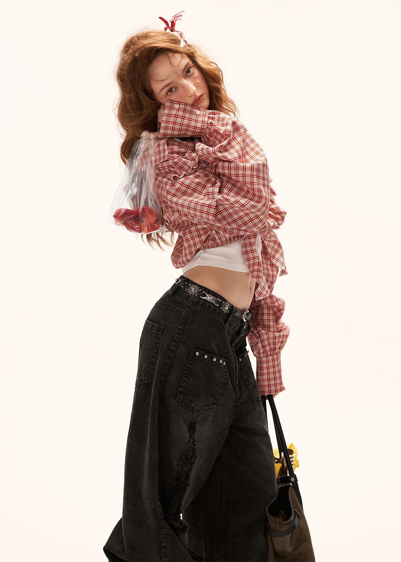 plaid blouse women, ruffle crop top, vintage style blouse, korean fashion top, summer outfit ideas, casual outfit women, lace up blouse women, aesthetic outfit women, cottagecore outfit, retro style top, cute crop blouse, feminine casual top, trendy summer top, statement blouse women, gingham top women, casual chic outfit, fashion forward top, everyday summer top, stylish blouse women, vintage outfit ideas

