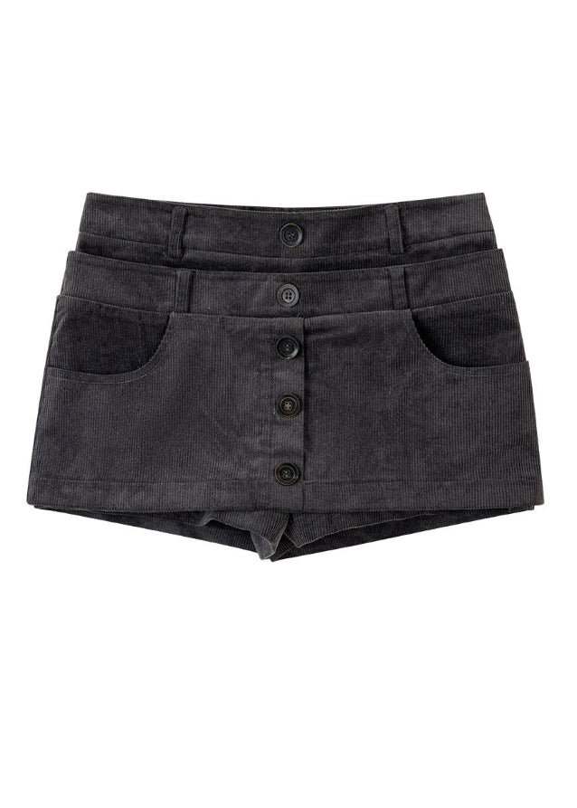 VIAPITTI corduroy mini skirt, multi waist skirt, retro straight mini, edgy Korean fashion, autumn streetwear skirt, layered waist mini, vintage corduroy skirt, urban street style bottom, K-fashion 2025, versatile short skirt, modern streetwear women, industrial retro mini skirt
