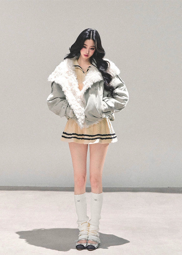 velvet winter jacket, korean fur jacket, lamb fur coat women, warm winter cotton jacket, thick cold proof coat, shearling velvet jacket, korean fashion outerwear, fw25 winter coat, fluffy winter jacket, womens warm jacket
