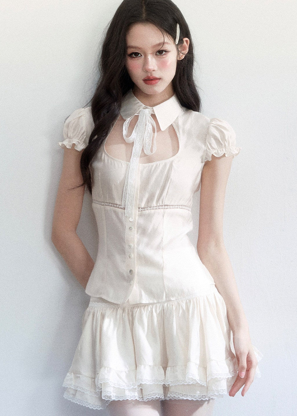 spring outfits 2026, spring brunch outfit, two piece set women, cake skirt outfit, korean feminine outfit, coquette outfit, soft girl outfit, aesthetic outfit women, romantic dress set, feminine korean fashion, cute spring outfit, dreamy outfit women, lightweight summer outfit, stylish two piece outfit, soft aesthetic clothing, date outfit women, trendy korean fashion, delicate feminine outfit, outfit ideas spring, elegant casual set