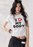 graphic baby tee, cropped t shirt women, letter print t shirt, korean fashion top, summer crop tee, black graphic tee women, white graphic tee women, slim fit t shirt, stylish casual top, cool girl outfit, summer street style top, modern casual tee