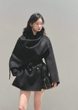 winter wool coat, reversible wool coat, Korean style coat, AOMALM coat, tartan wrap coat, plaid winter jacket, feminine winter coat, wool cape coat, oversized shawl coat, Korean fashion outerwear, winter wrap coat, reversible tartan jacket, warm wool jacket, elegant winter coat, aesthetic Korean outfit, winter fashion women, wool blend coat, Korean girl style coat, trendy winter coat women, autumn winter outerwear