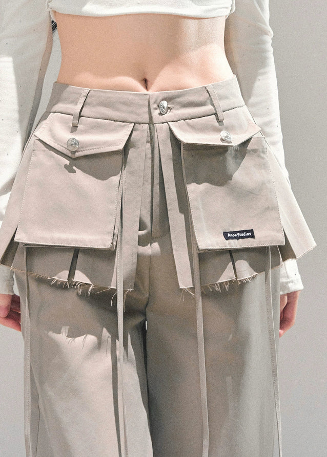 wide leg cargo pants women, bf style trousers, lazy style pants, american street fashion pants, autumn winter wide pants, oversized cargo trousers, utility design pants, korean streetwear bottom, baggy cargo pants women, fw25 fashion
