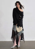 JNYLON leopard chiffon skirt women, Korean stylish irregular maxi skirt, modern Korean fashion layered skirt, chic contrast chiffon skirt women, trendy Korean street chic outfit, exotic leopard print skirt Korean style, lightweight airy chiffon skirt women, urban fashion asymmetric skirt, stylish Korean aesthetic long skirt, fashionable layered chiffon skirt women