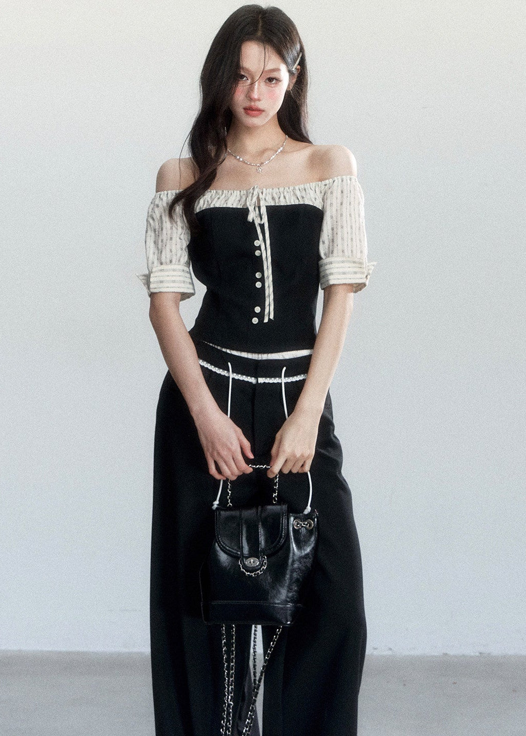 spring brunch outfit, brunch outfit ideas, off shoulder top women, jacquard blouse women, korean feminine top, coquette outfit, soft girl outfit, aesthetic fashion top, feminine korean fashion, cute spring outfit, romantic casual outfit, date outfit women, lightweight summer top, stylish blouse women, soft aesthetic clothing, everyday outfit women, delicate feminine top, korean style blouse, trendy spring top, outfit ideas spring

