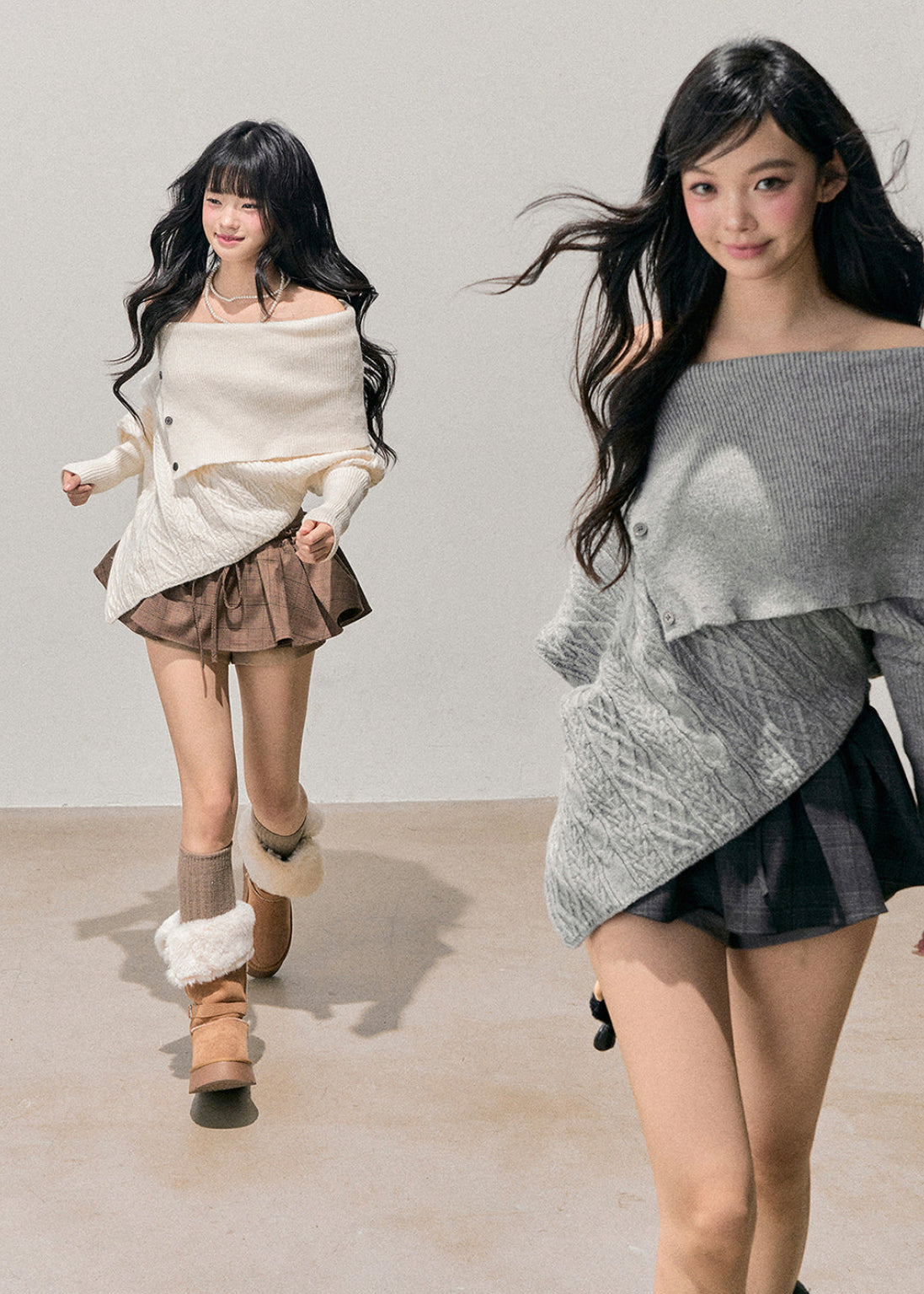 snow country sweater, one shoulder knit, Korean twist sweater, asymmetrical knit top, winter feminine knit, soft Korean fashion, AOMALM sweater, off shoulder winter top, twist cable knit, Korean girl aesthetic outfit, soft girl winter top, French knit sweater, irregular knit design, cozy winter knit, elegant off shoulder top, trendy Korean knitwear, winter twist pullover, romantic knit sweater, feminine winter outfit, AOMALM winter collection