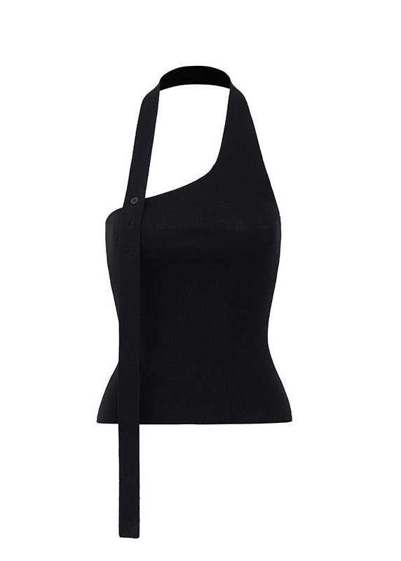 halter neck top women, knit halter top, korean fashion top, summer outfit ideas, brunch outfit ideas, slim fit knit top, aesthetic fashion top, modern feminine clothing, parisian style clothing, versatile summer top, chic going out top, lightweight knitwear, soft girl aesthetic outfit, minimal style top, trendy summer top, fitted halter top, casual summer outfit, stylish basic top, feminine outfit top, breathable knit top