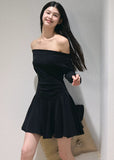 Moonlit Charm Off-Shoulder Dress