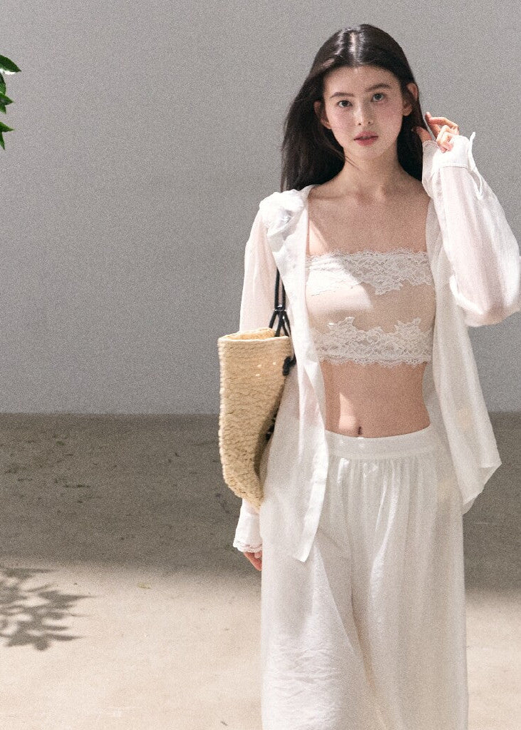Soft summer hooded cardigan with relaxed fit