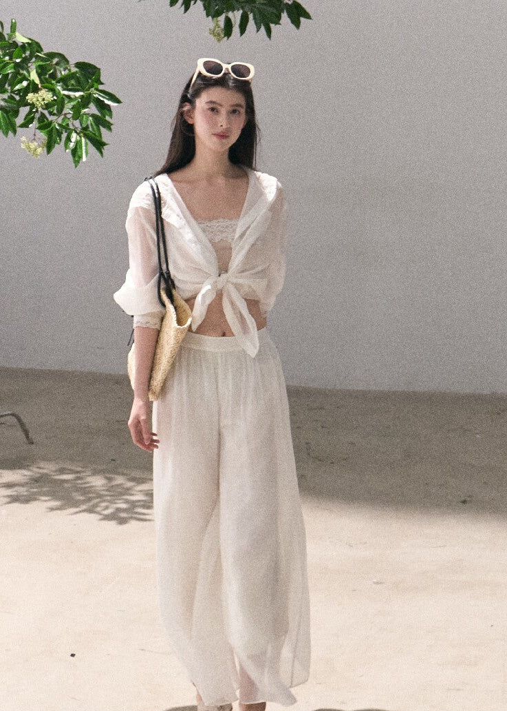 Soft summer hooded cardigan with relaxed fit